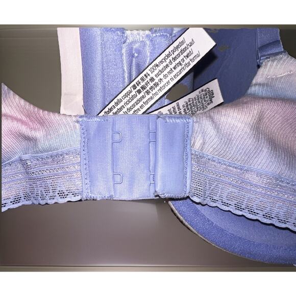 VICTORIAS SECRET T-Shirt Lightly Lined Demi Bra 36DDD Underwire Pink/Purple - Picture 7 of 7